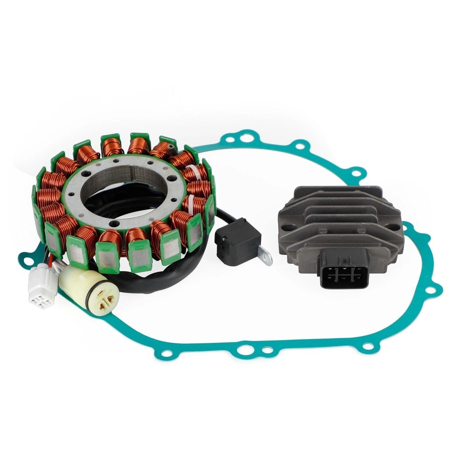 Magneto Stator + Voltage Rectifier + Gasket for Yamaha YFM350 Bruin (2004–2014) #8