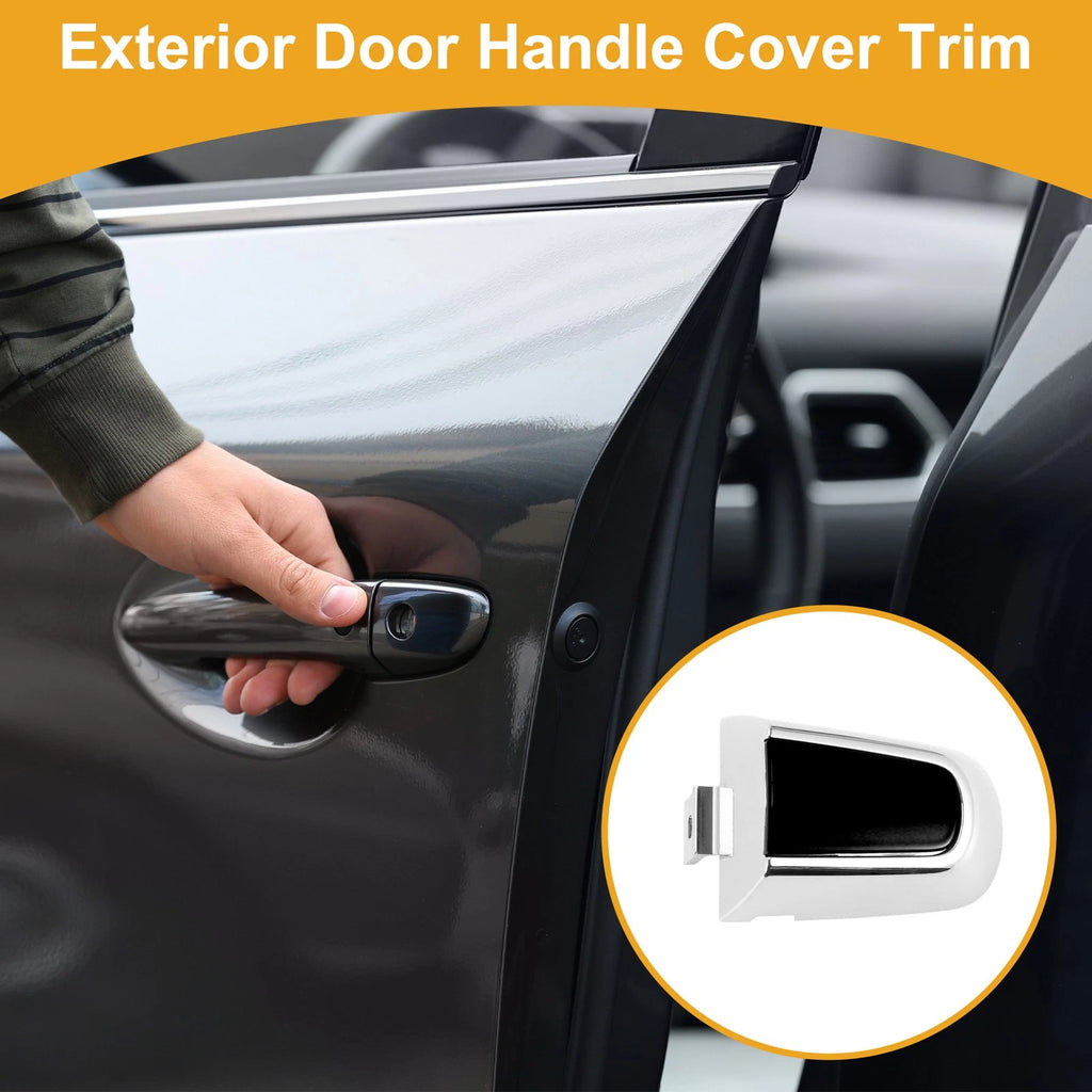 Exterior Door Handle Cover Trim for Chevrolet Malibu (2016–2018) Black ABS