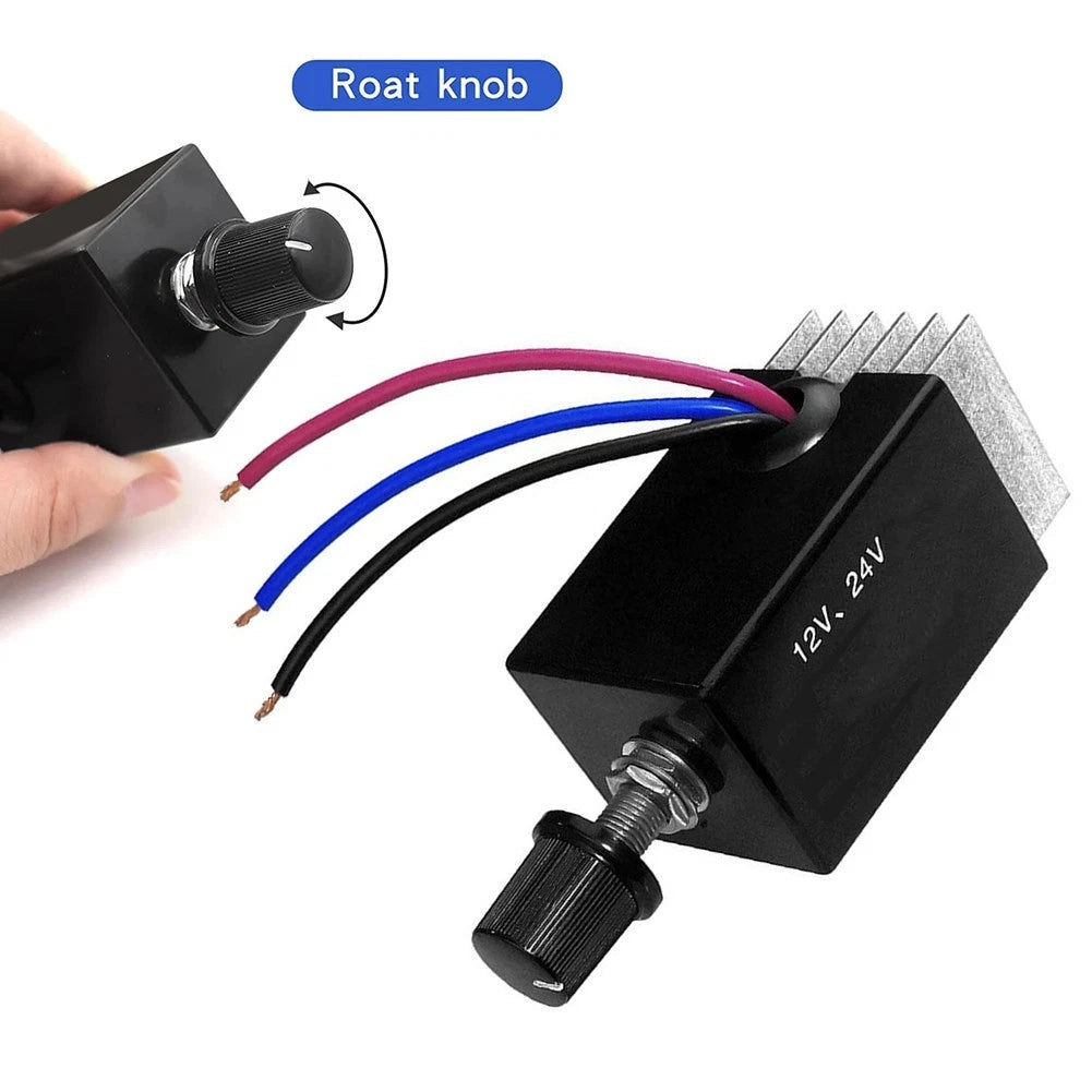 DC Motor Controller with Metal Heatsink for Compact Size Vehicles