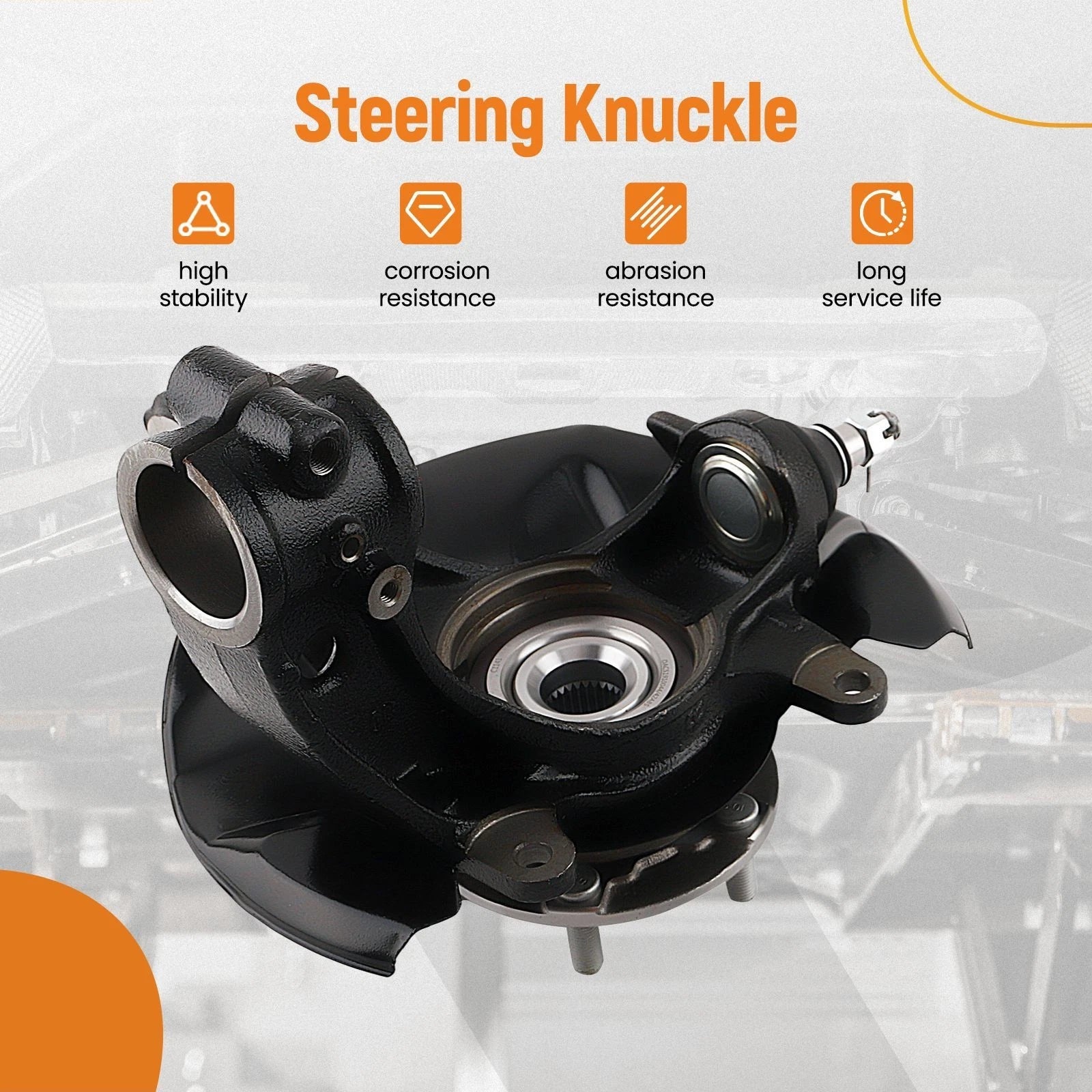 Pair Front Wheel Bearing Hub Knuckle Assembly for Honda Accord