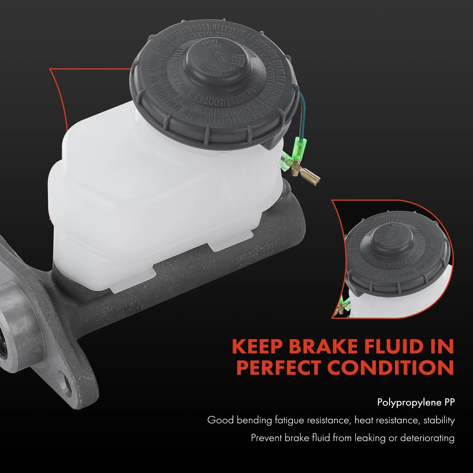 Brake Master Cylinder with Reservoir & Sensor for Honda CR-V (1999–2001)
