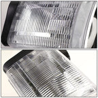 Chrome Housing Crystal Headlight Pair for Dodge Ram Pickup (1994–2002)