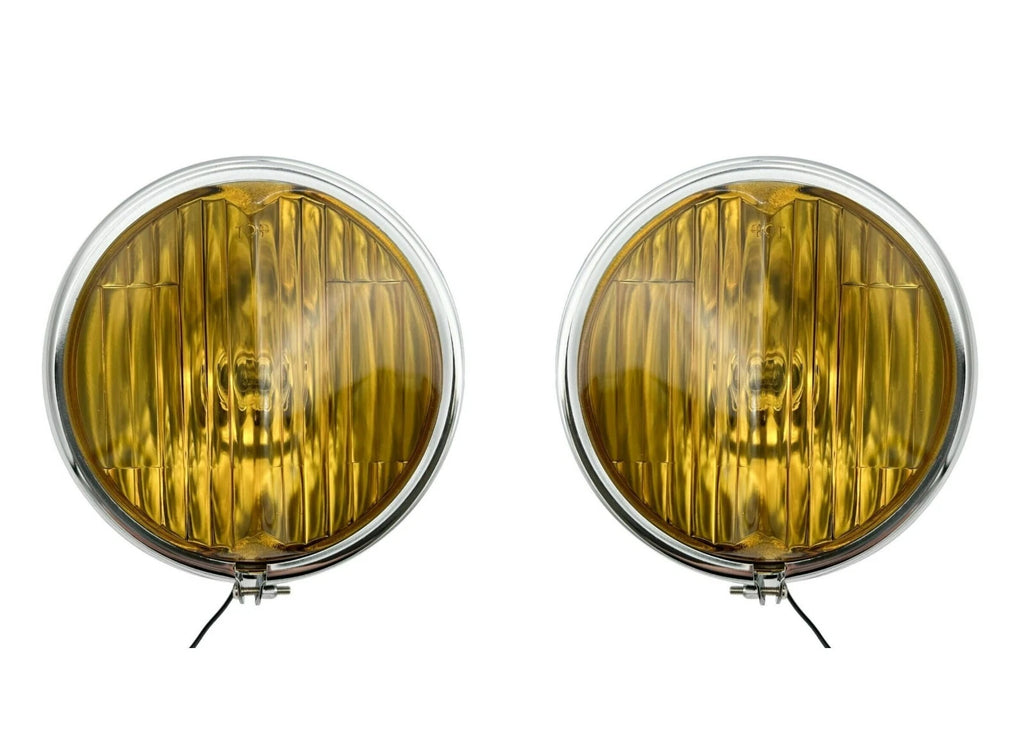 Front Amber Fog Lights Lamps Pair for 1939 Chevrolet Car