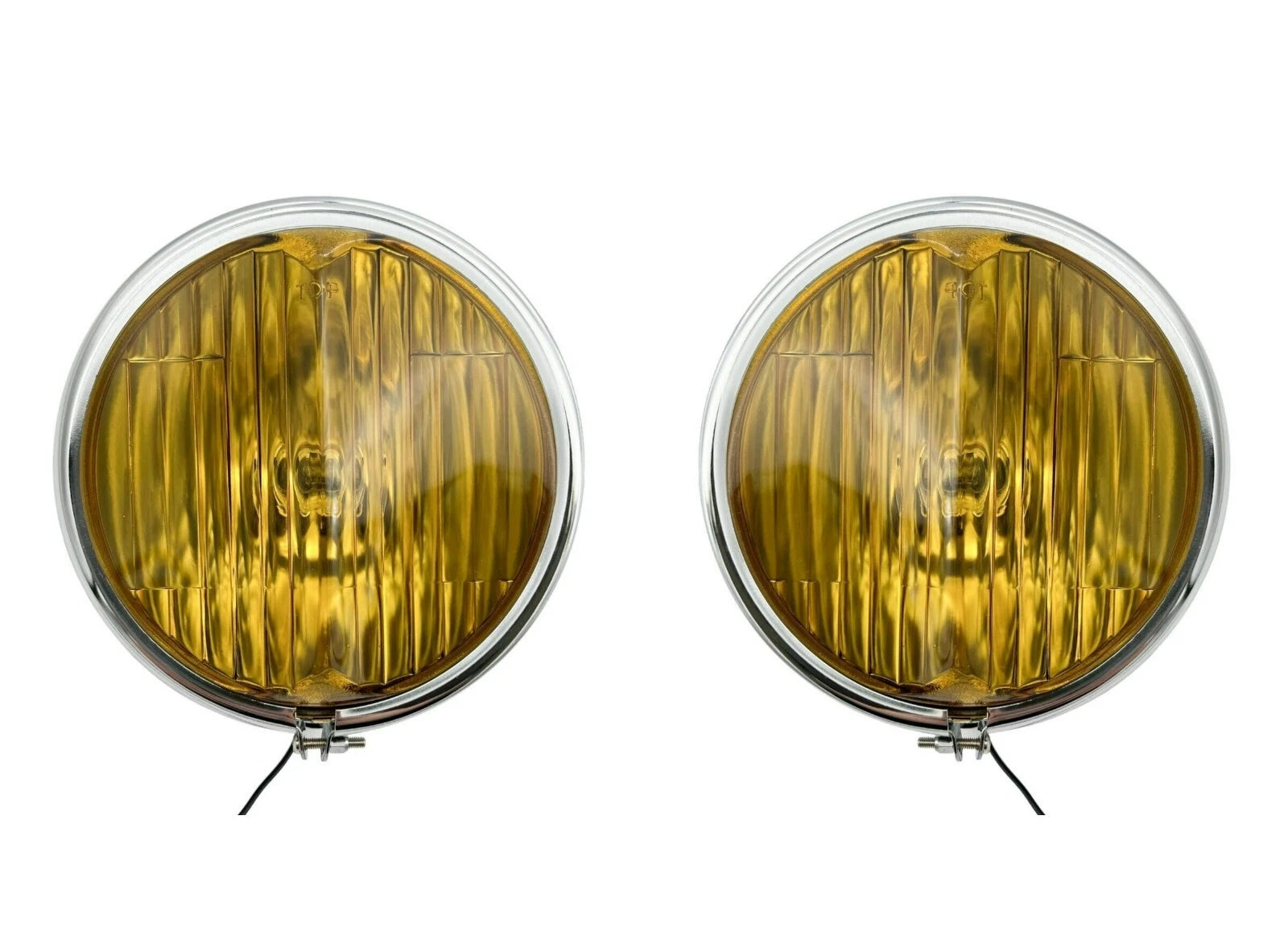 Front Amber Fog Lights Lamps Pair for 1939 Chevrolet Car