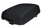 Leather Console Lid Armrest Cover for Mitsubishi Montero (2001–2006) Gray Stitch
