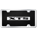 Chrome on Black Acrylic License Plate Kit - Officially Licensed for Cadillac XTS