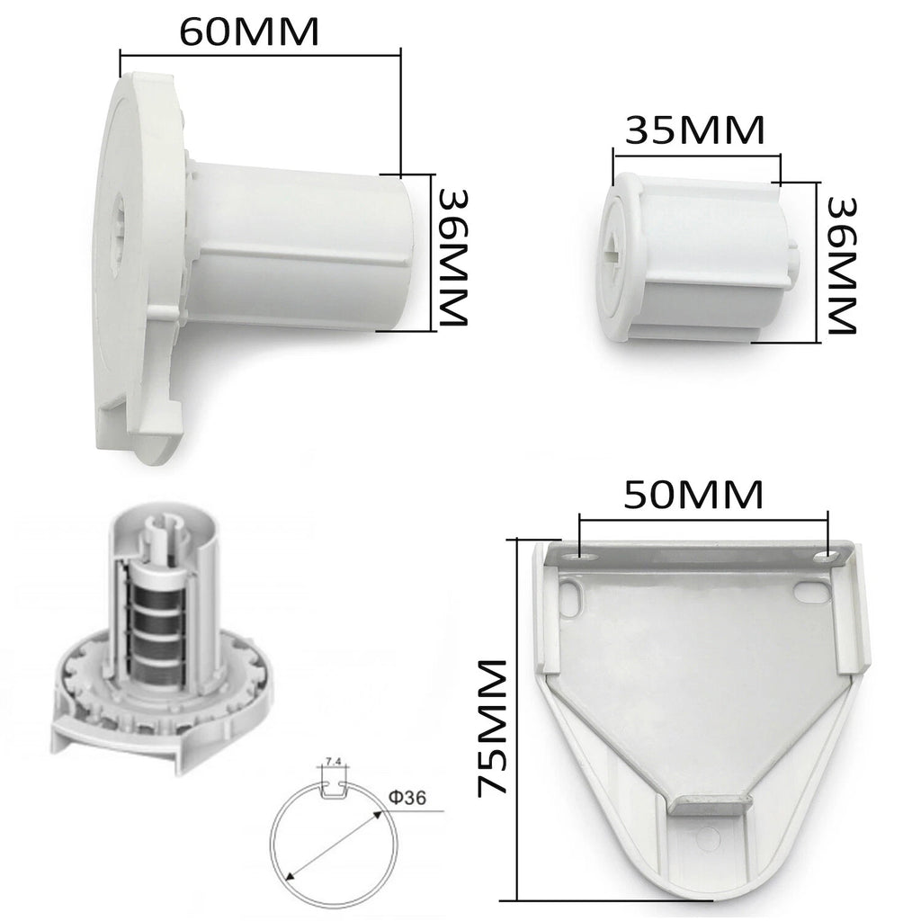 38mm Installation Bracket for Sunshade Roller Blinds (Indoor/Outdoor)