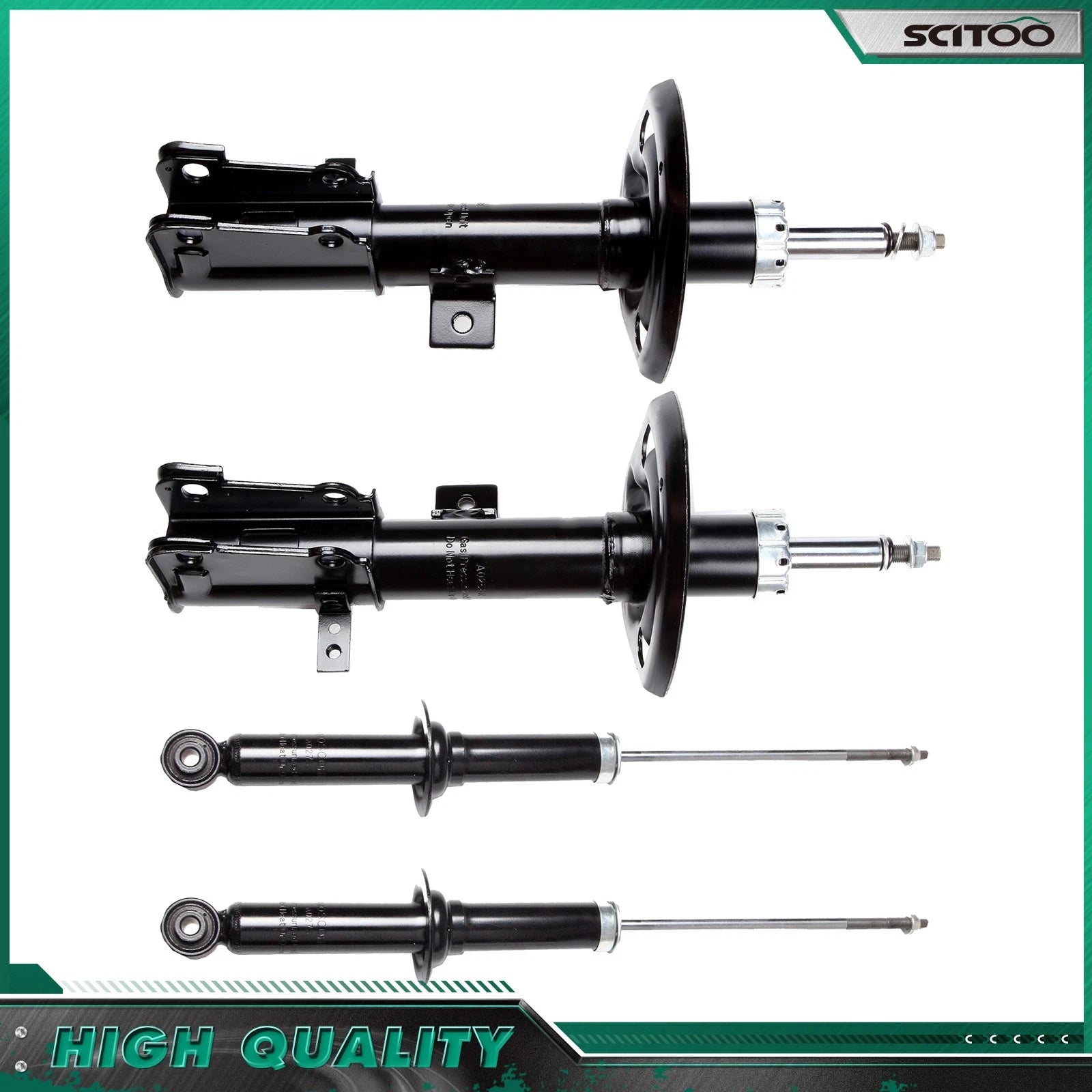 Front and Rear Shocks Struts for Chrysler Sebring 200 (2008–2010) & Chrysler 200 (2011–2014)