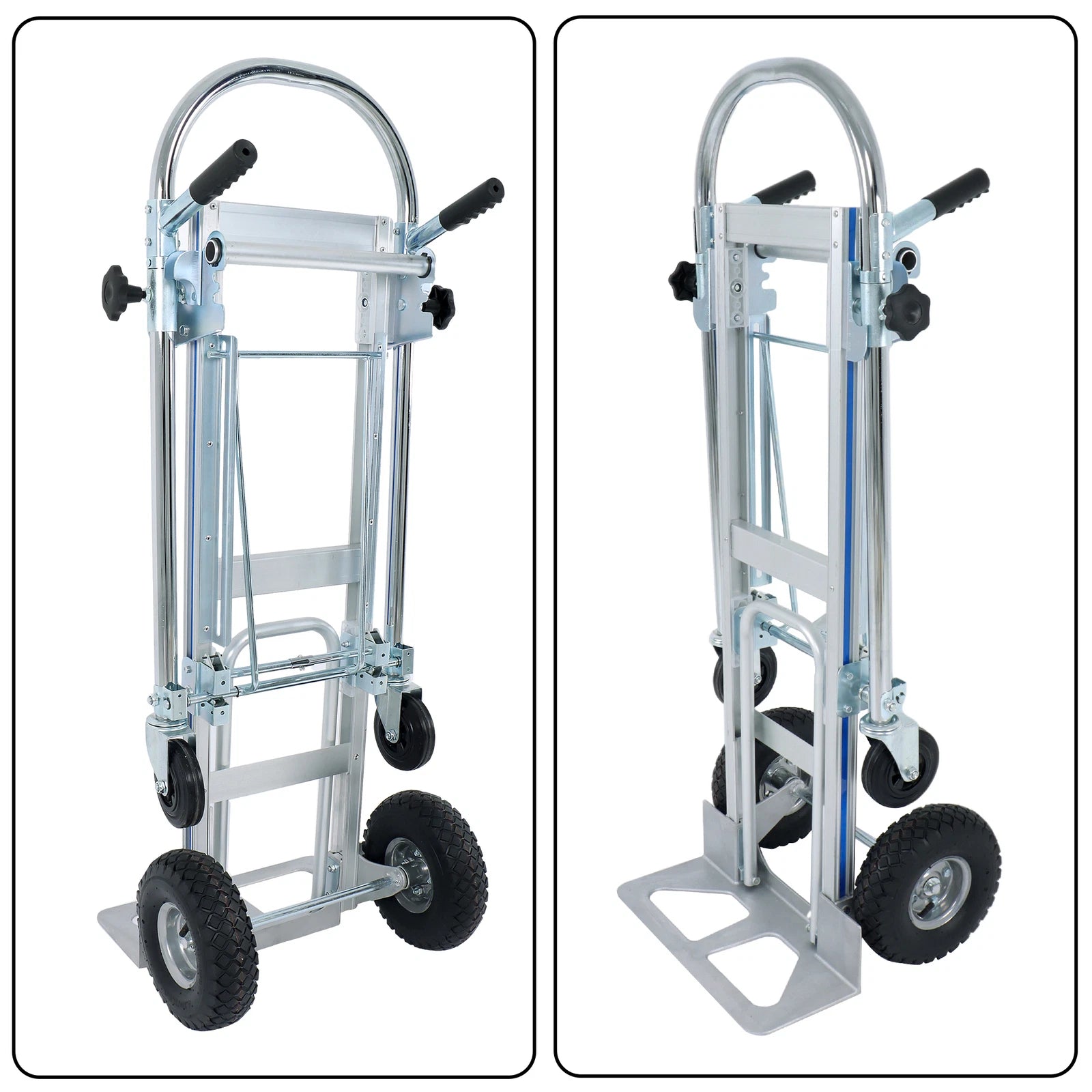 Folding Hand Truck for Aluminum Convertible (1000lbs Capacity)