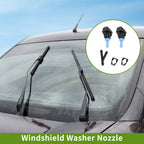 Set of 1 Windshield Washer Nozzle w/ Hose Connector for RAM (No.4805742AB/5113049AA)