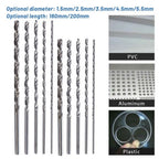 15mm Extra Long HSS Straight Shank Drill Bit (160-200mm Length)