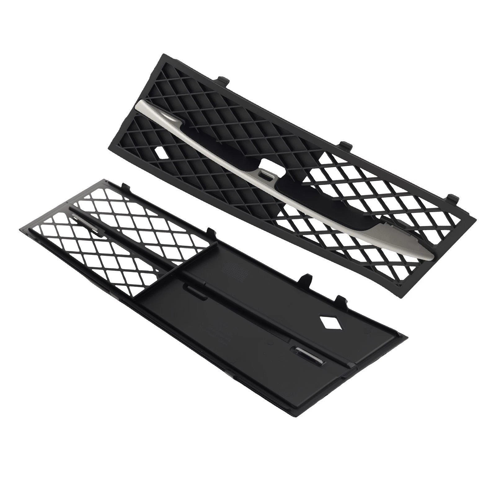 Pair Front Bumper Fog Lamp Grille Cover for BMW F10 F11 528i 535i 550i (2011–2013)