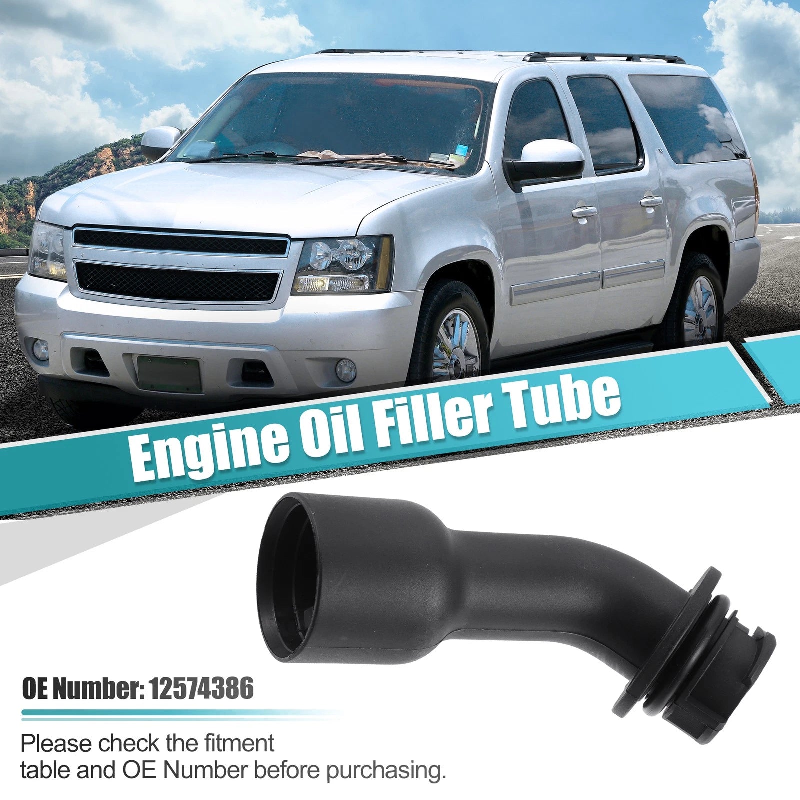 Oil Fill Tube with Gasket for Chevrolet Cadillac Buick (12574386)