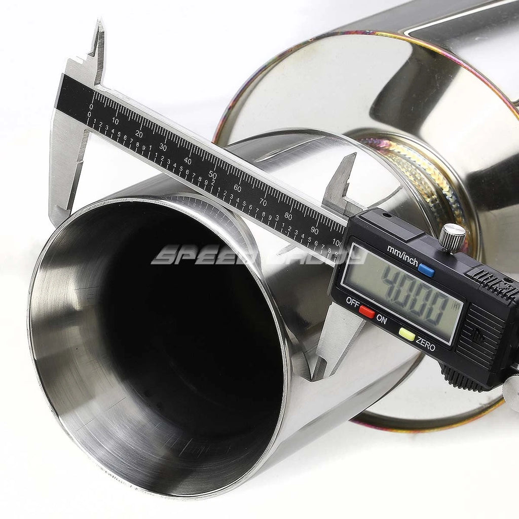 4" Rolled Tip Muffler for Honda Accord (1994–1997) - Stainless Steel Catback Exhaust