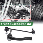 6pcs Front Suspension Kit Outer Tie Rod End Sway Bar Link for Toyota Corolla (2003–2008)