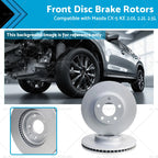 Front Brake Rotors for Mazda CX-5 KE (2012–2017) Vented Geomet Coated