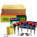 Set of 6 Coils & 6 Iridium TT Spark Plugs for Audi V6 BKH