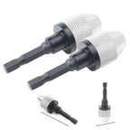 1/4" Keyless Drill Bit Chuck Quick Change Adapter Converter for UK Models