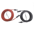1 Pair 30 FT 12AWG Solar Panel Extension Cable for Universal Use