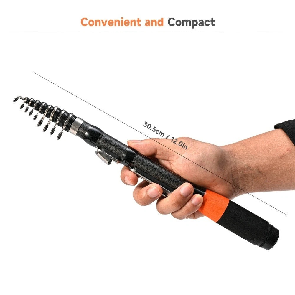 Fishing Rod for Miniature Rock Fishing (30.5cm Folded, 180cm Extended)