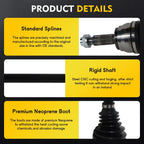 Front Left CV Axle Assembly for Hyundai Kona (2018–2023)