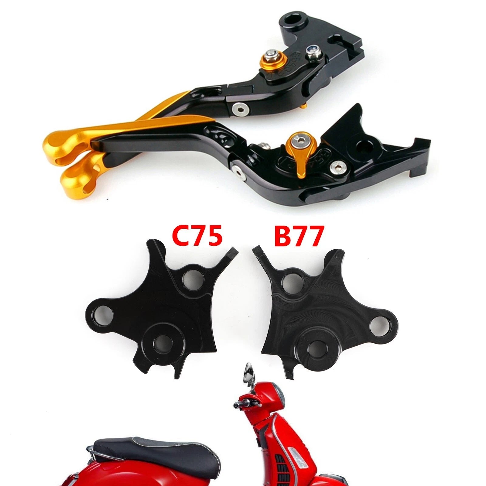 Adjustable Clutch Brake Lever for BMW R1200GS Adventure (2014–2018) Gold T9