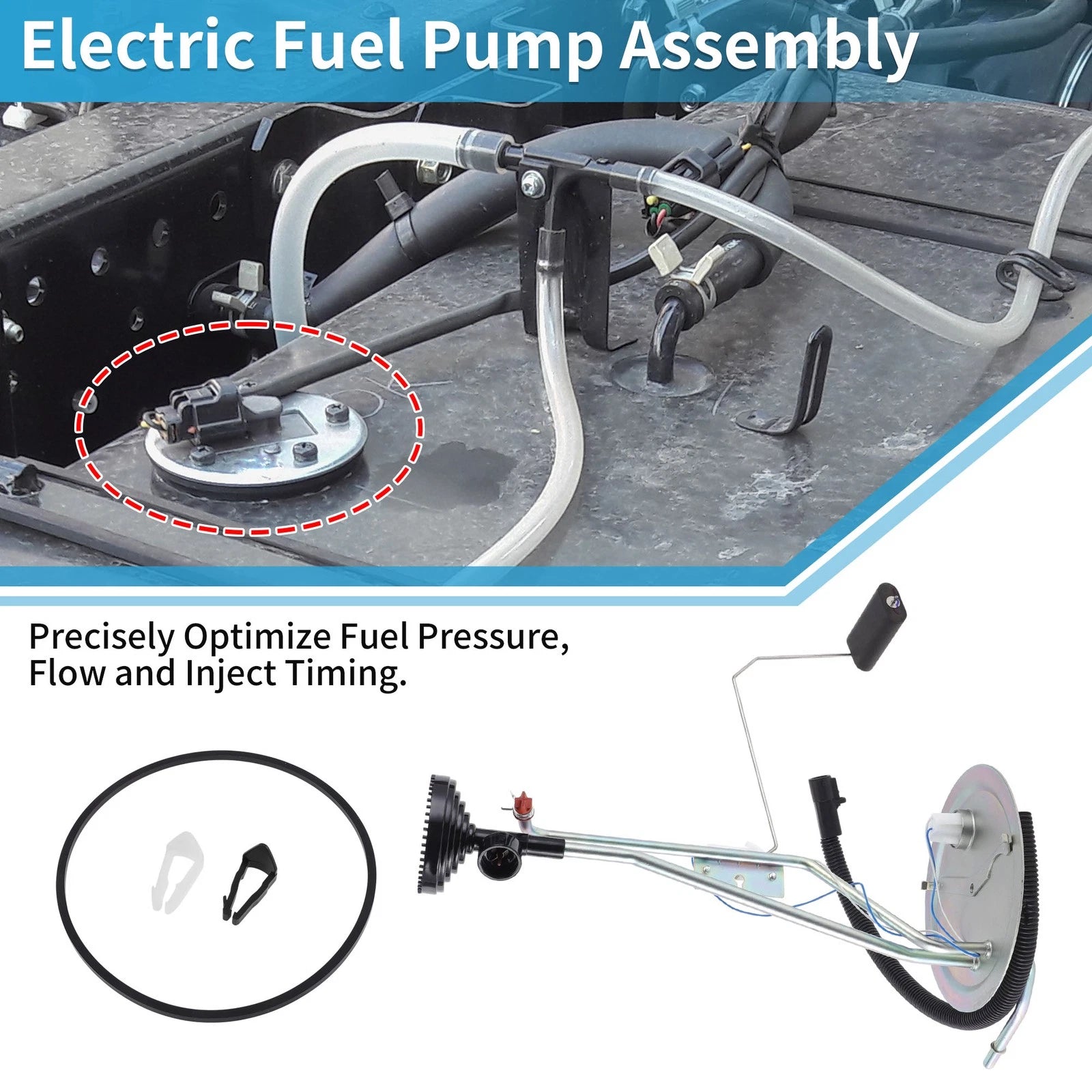 Electric Fuel Pump Assembly No.FL0270 for Ford F250 F350 V8 6.0L Diesel (2005–2006)