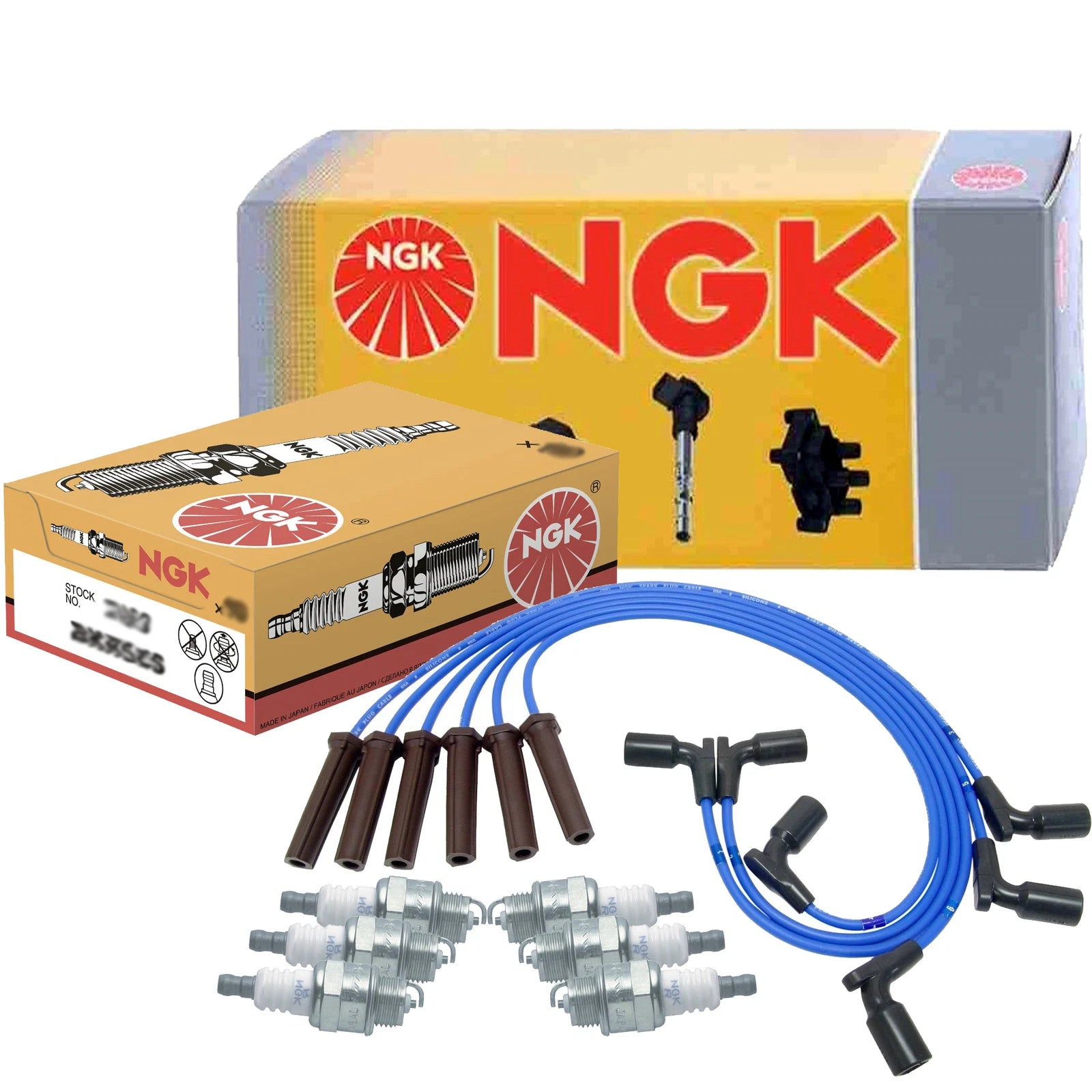 Set of 6 NGK Standard Spark Plugs Gap 0.028" for Chevrolet GMC 4.3 V6