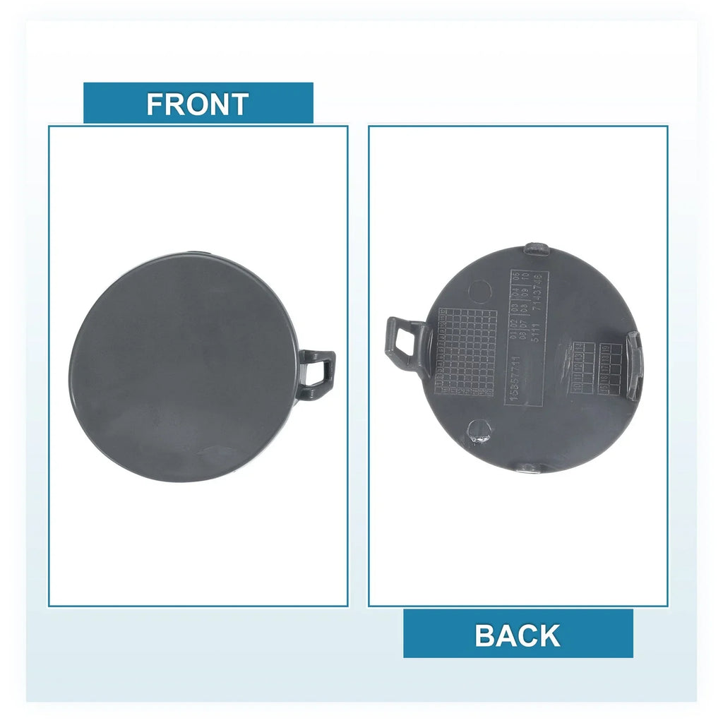 Car Front Bumper Tow Hook Cover for BMW Eye Lid Cap Gray