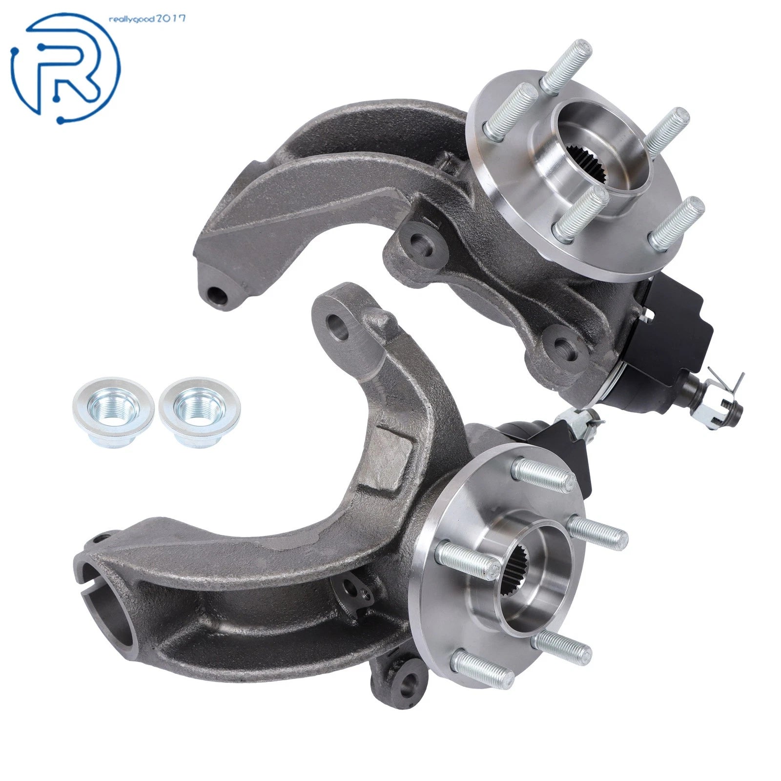Set of 2 Front Wheel Hub Bearing Knuckle Assembly for Ford Transit Connect (2011–2013)