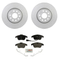 Bosch Front Rotors & Semi-Metallic Disc Brake Pad Kit for Passat Q3 Tiguan (2012–2021)