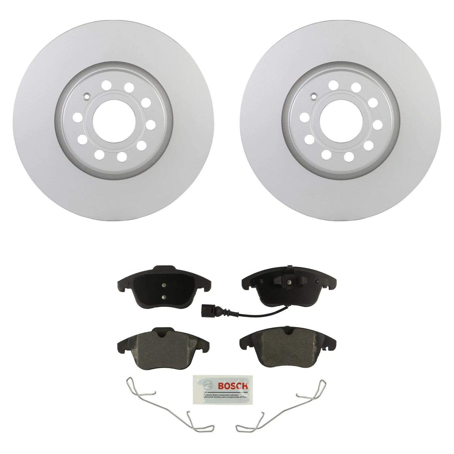 Bosch Front Rotors & Semi-Metallic Disc Brake Pad Kit for Passat Q3 Tiguan (2012–2021)