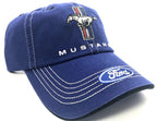 Ford Mustang Hat Cap Blue Tri Bar Pony Logo for Ford Mustang (2005–2014)