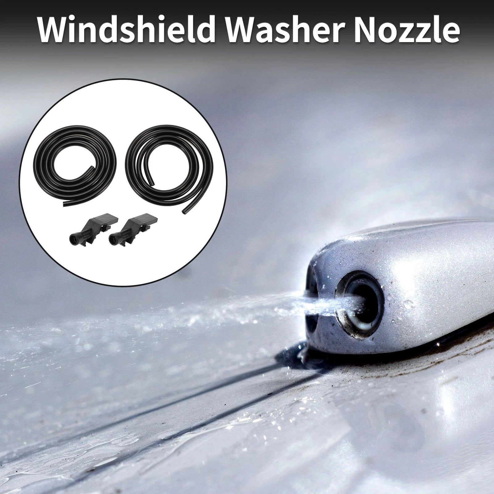 Set of 1 Windshield Washer Nozzle with Fluid Hose for Honda HR-V (2016–2021) No.76810TP6A01