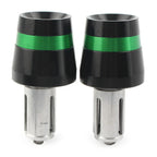 Green Handlebar Bar End Plugs for Honda CBR, CB, Yamaha YZ, YZF, Kawasaki