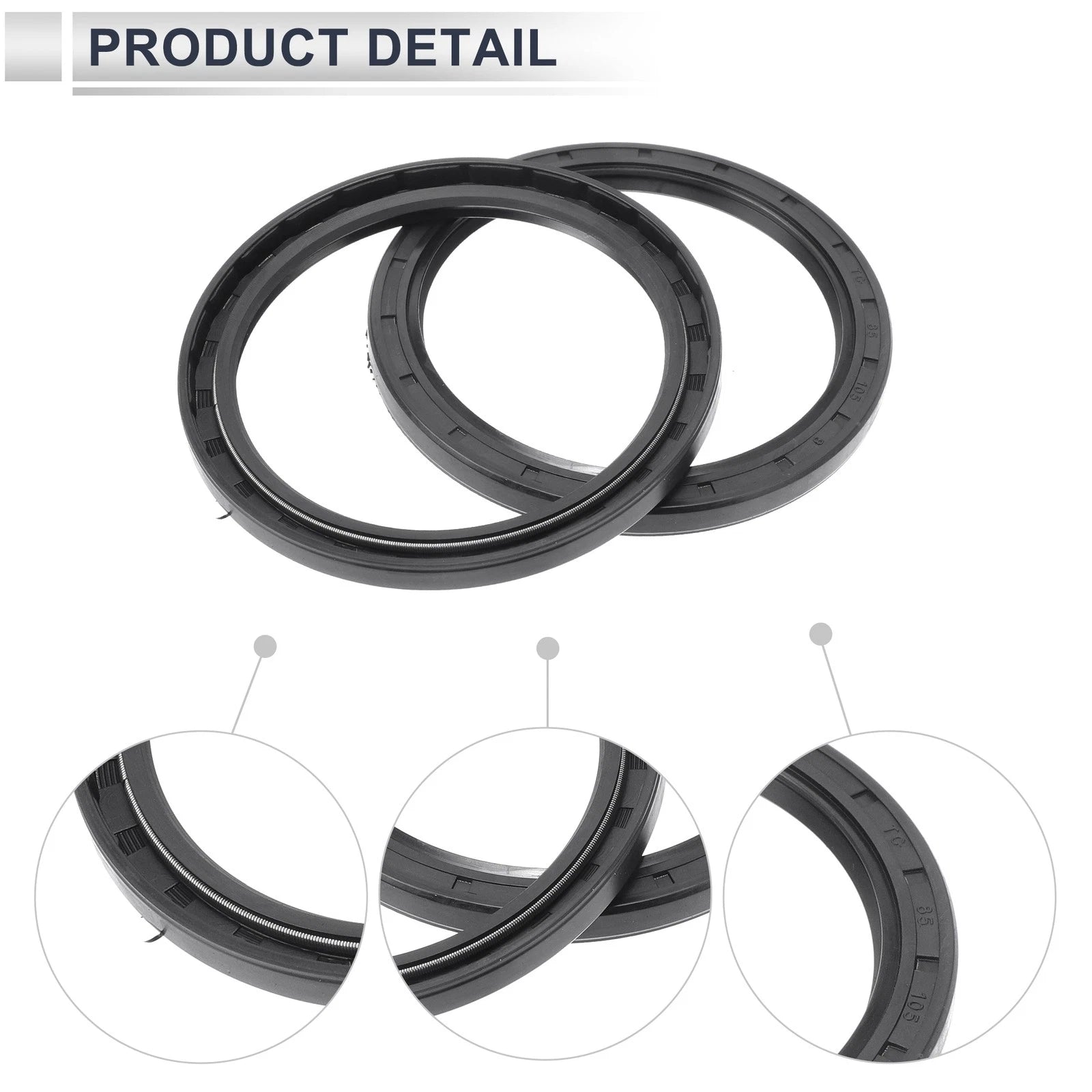 Set of 5 Oil Seal Rotary Shaft Seal Nitrile Rubber 85x105x8mm