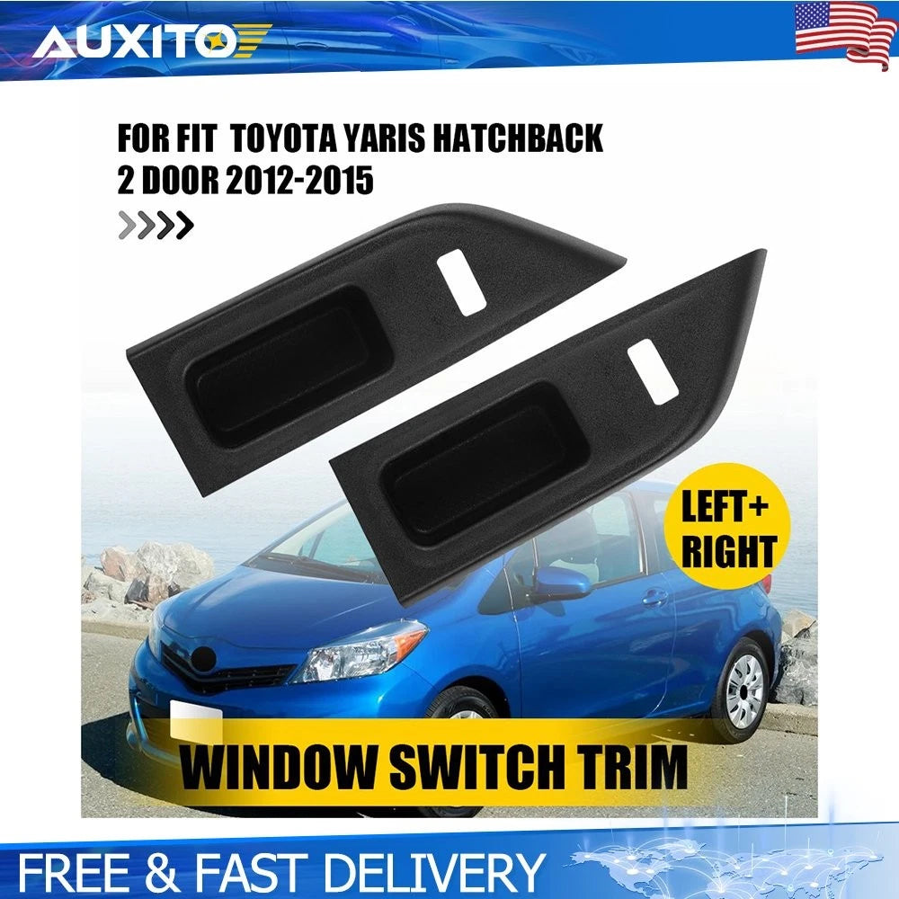 Front Power Window Switch Panel for Toyota Yaris Hatchback (2012–2015)