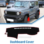 Dashboard Cover Mat for Toyota Land Cruiser Prado J120 (2003–2009) Black Red