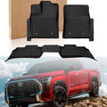 All-Weather Floor Mats Liners for Toyota Tundra CrewMax (2022–2025) TPE Rubber