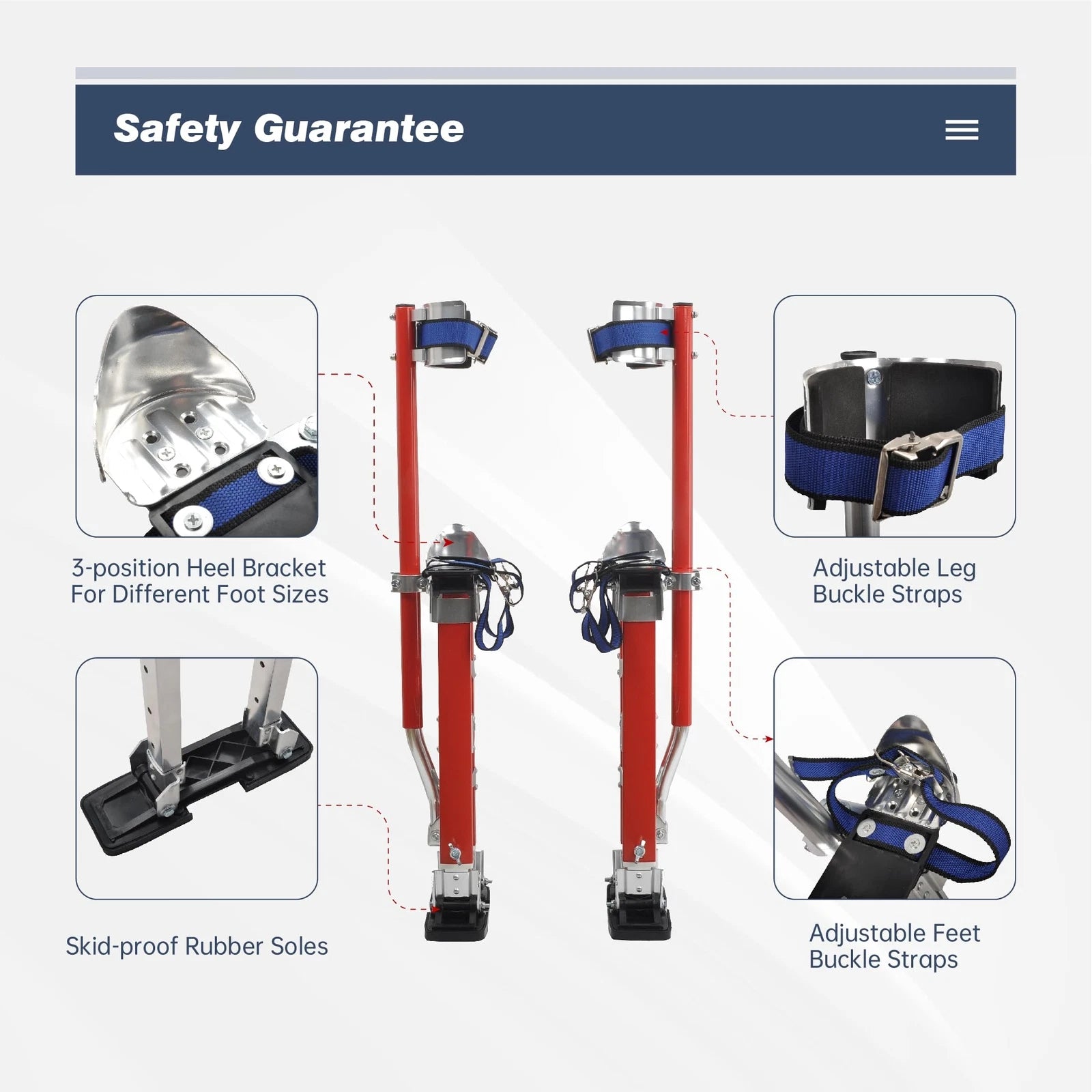 Drywall Stilts for Taping Painting (18-30 Inch)