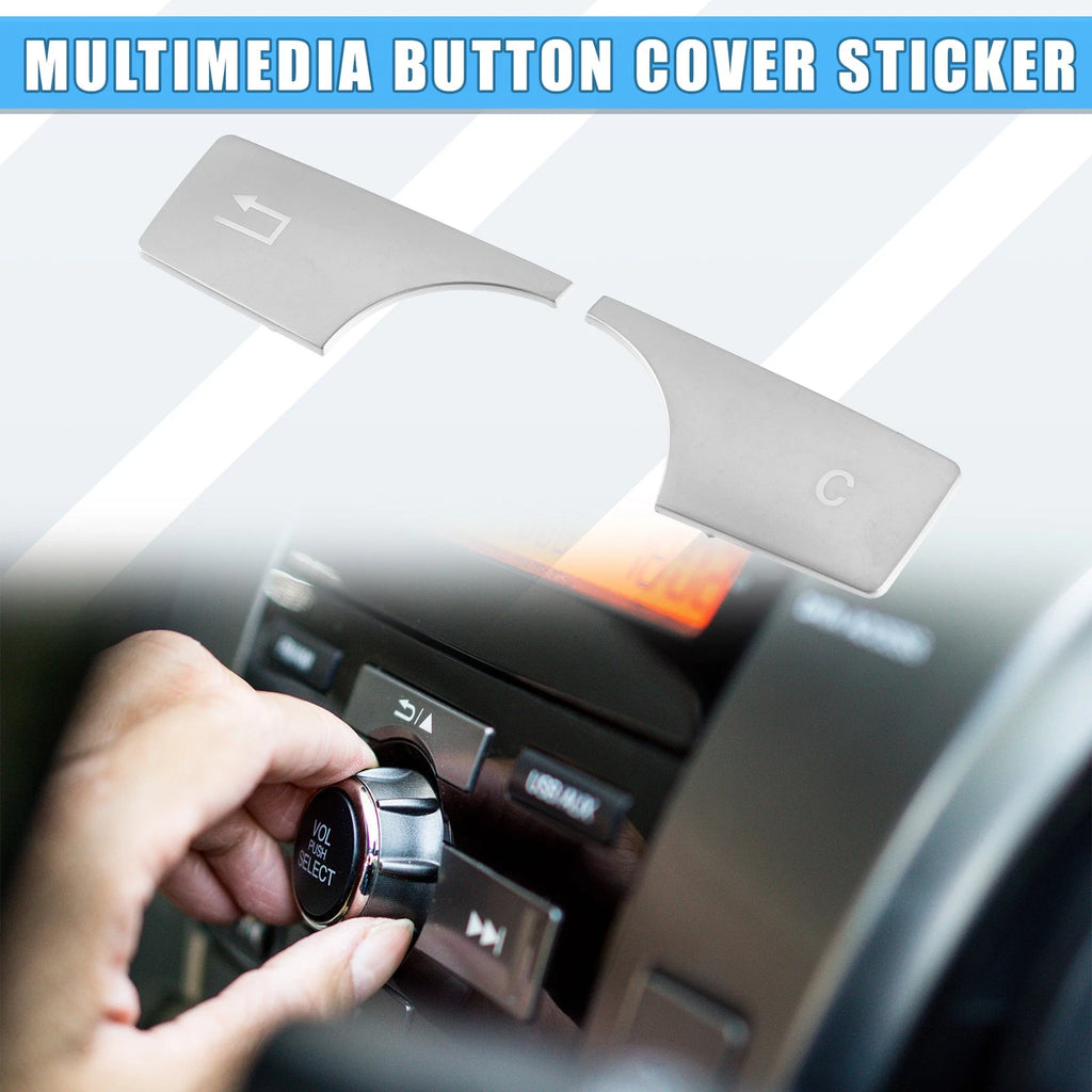 Set of 2 Multimedia Radio Button Covers for Mercedes-Benz GLK X204 (2009–2015)