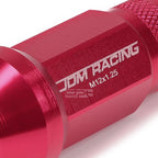 20x Open End M12x1.25 50mm Tall Pink Aluminum Lug Nuts + Adapter
