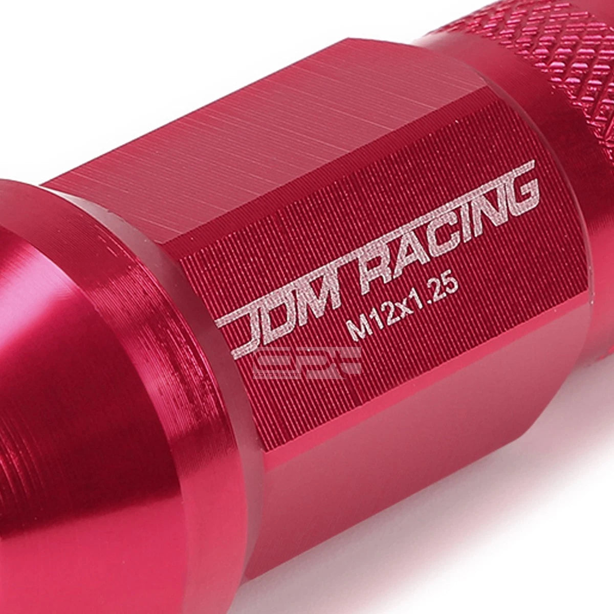 20x Open End M12x1.25 50mm Tall Pink Aluminum Lug Nuts + Adapter