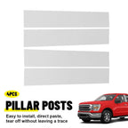 Set of 4 Chrome Pillar Post Window Cover Trim for Ford F-150 (2015–2021)