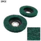 Set of 4 Nylon Fiber Flap Polishing Wheel Discs for Angle Grinder (180#)