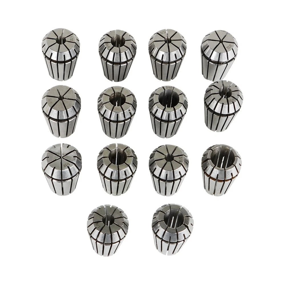 14Pcs ER20 Spring Collet Set for CNC Milling Lathe Machines (Fit )