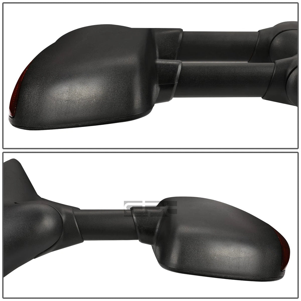 Set of 2 Extendable Arm LED Signal Light Towing Mirrors for Superduty (1999–2007)