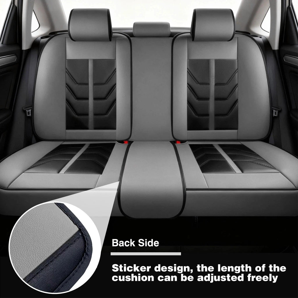 Full Set Car Seat Covers for Toyota Tacoma (2016–2023) Leather Gray