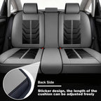 Full Set Car Seat Covers for Toyota Tacoma (2016–2023) Leather Gray