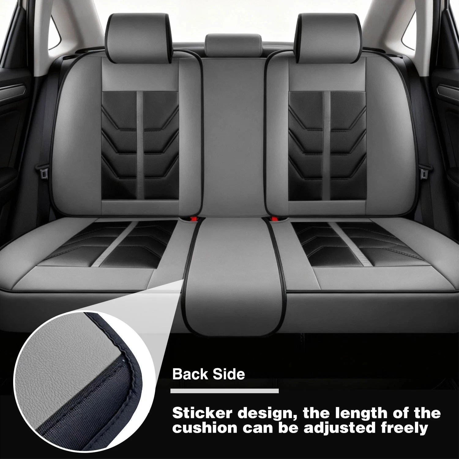 Full Set Car Seat Covers for Toyota Tacoma (2016–2023) Leather Gray